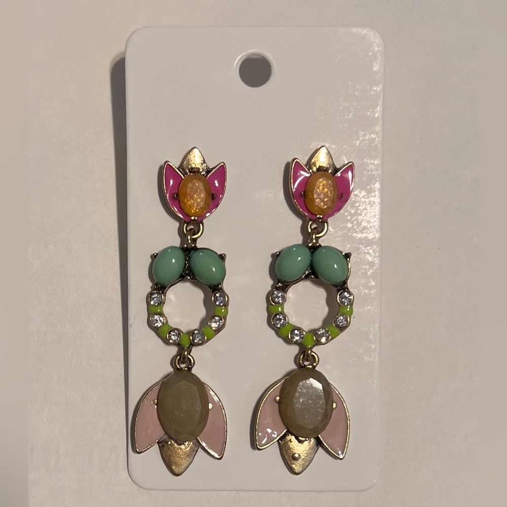 Neon statement earrings - Picture 3 of 4